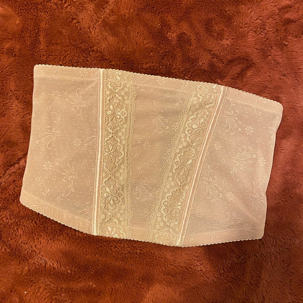Lovely Vintage Tan Corset Top